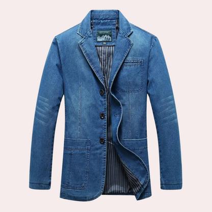 Chaquetón vaquero ajustado hombre - Vestiria