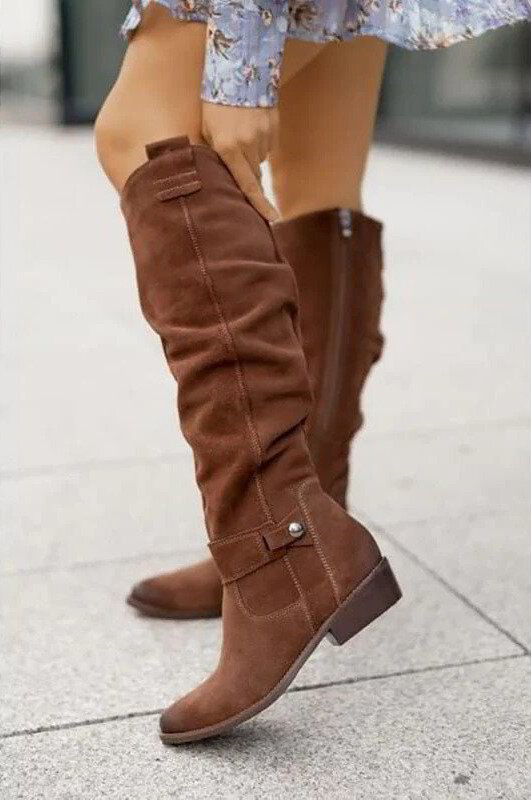 Botas Mujer Alta Cremallera Invierno