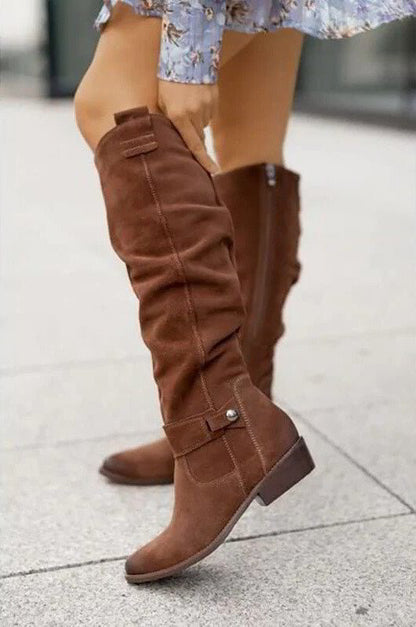 Botas Mujer Alta Cremallera Invierno