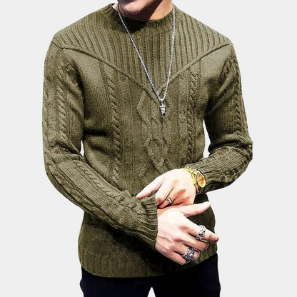 Jersey Punto Trenzado Hombre Moderno