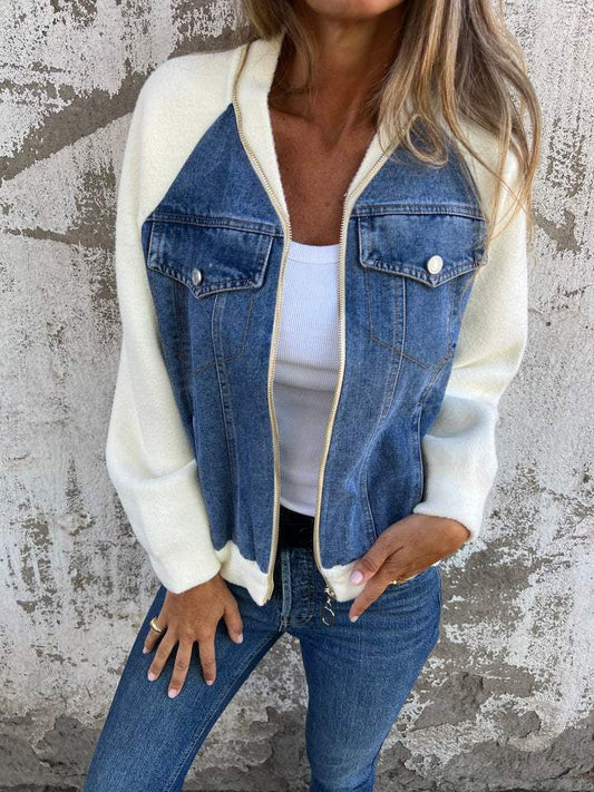 Chaquetón Mujer Cremallera Moda - Vestiria
