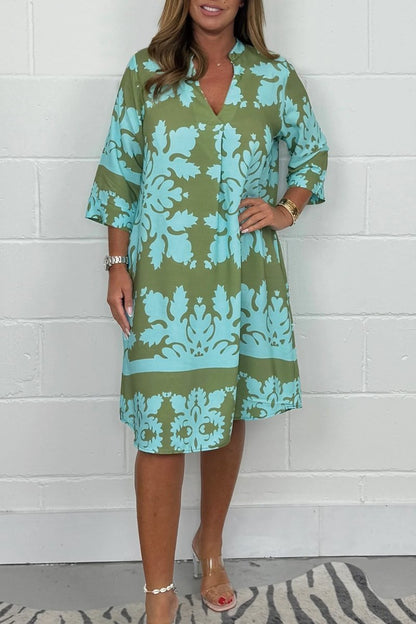 Vestido Midi Floral Elegante Primavera - Vestiria