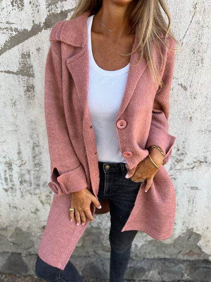 Abrigo Mujer Corto Botones Elegante - Vestiria