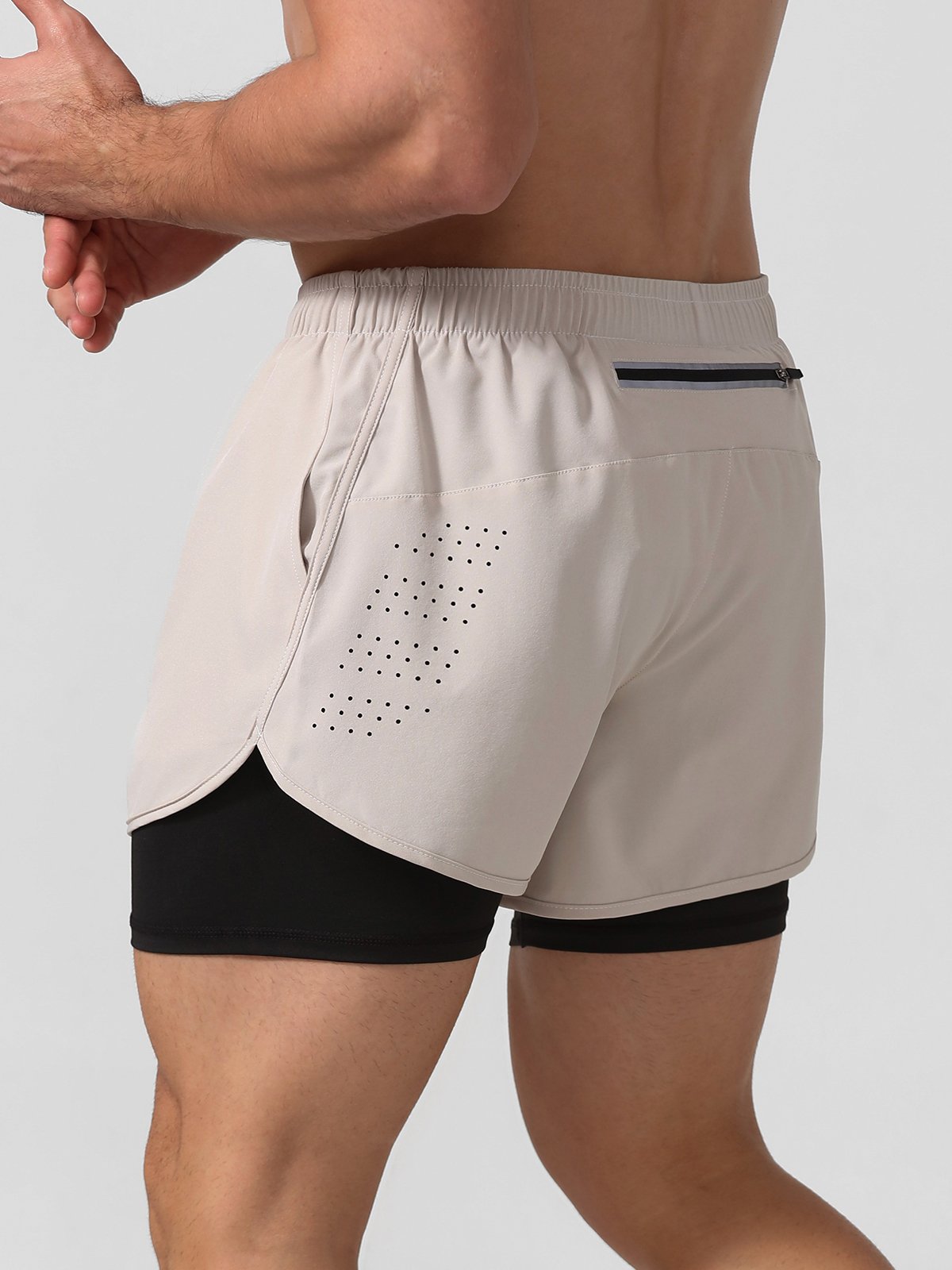 Pantalón Corto Deporte 2 en 1 Impermeable