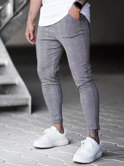 Pantalón Cuadros Estilo Casual - Vestiria