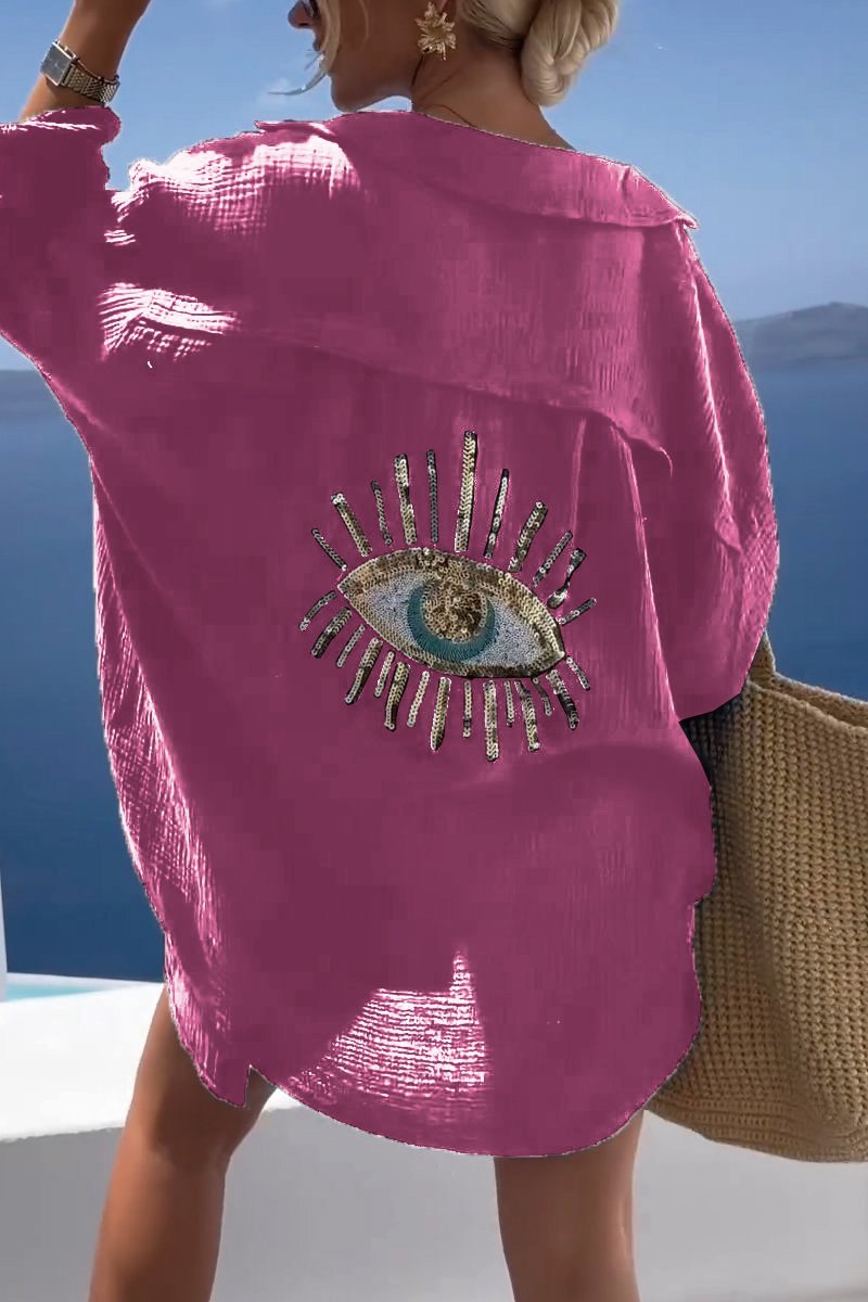 Blusa Mujer Estampado Ojos