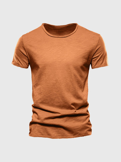 Camisa Algodón Clásica Cuello Redondo