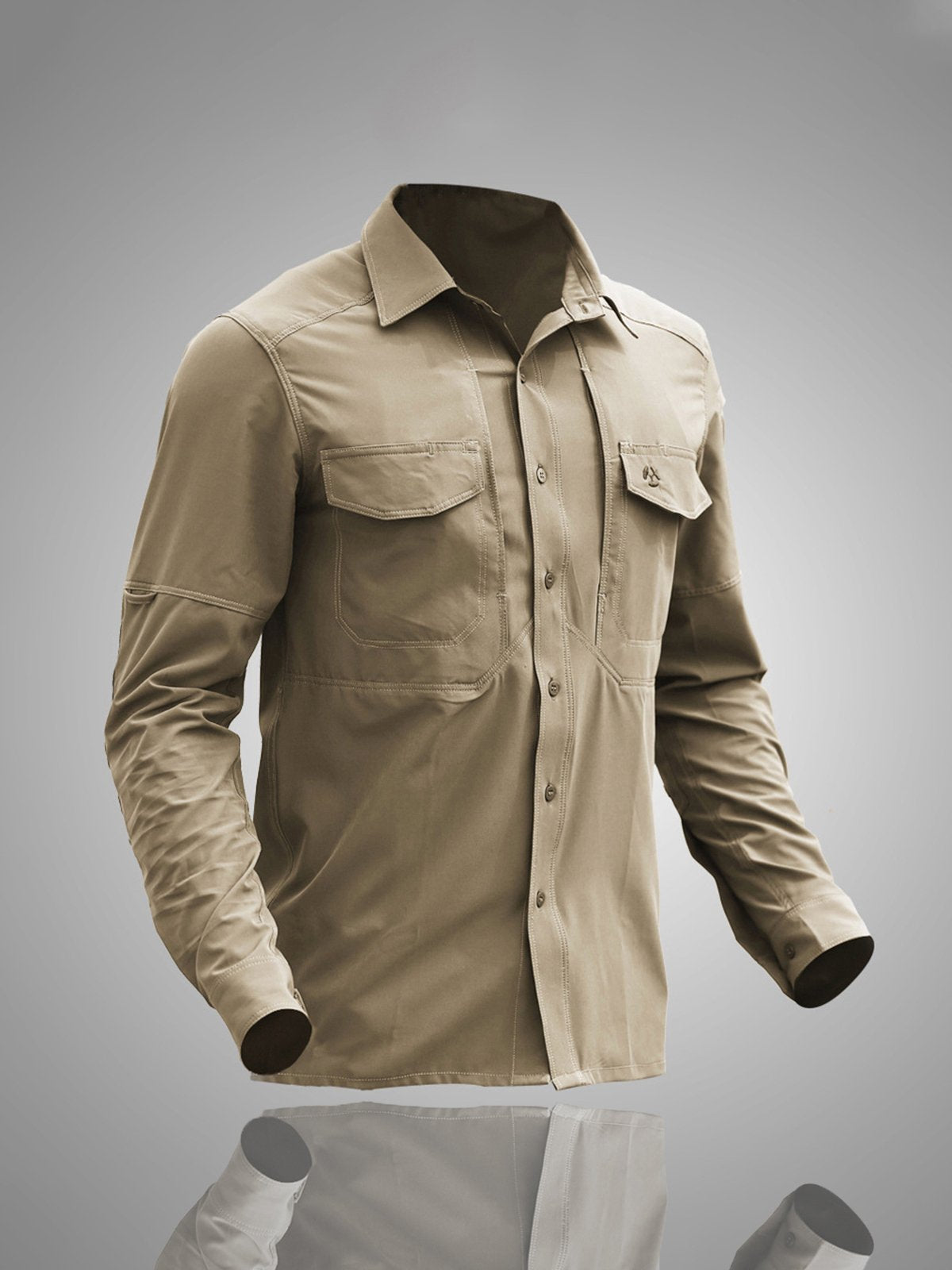 Camisa Deportiva Hombre Secado Rápido 5 Bolsillos - Vestiria