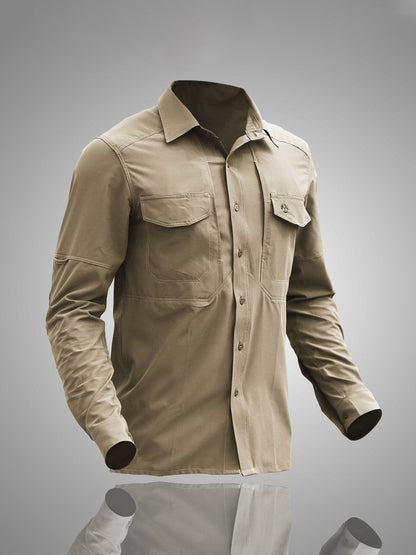 Camisa Deportiva Hombre Secado Rápido 5 Bolsillos - Vestiria