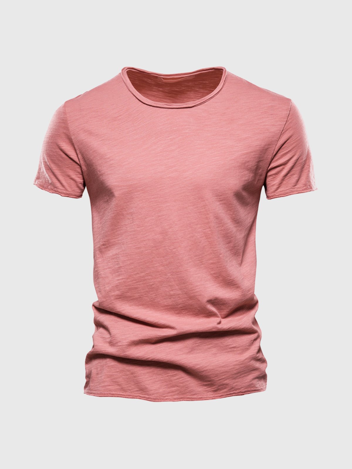 Camisa Algodón Clásica Cuello Redondo