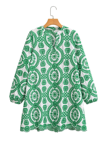 Vestido Floreado Suelto Primavera