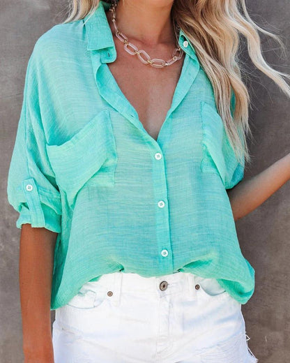 Blusa Ligera de Verano Colores Brillantes