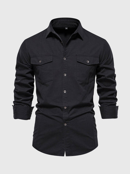 Camisa Militar Manga Larga