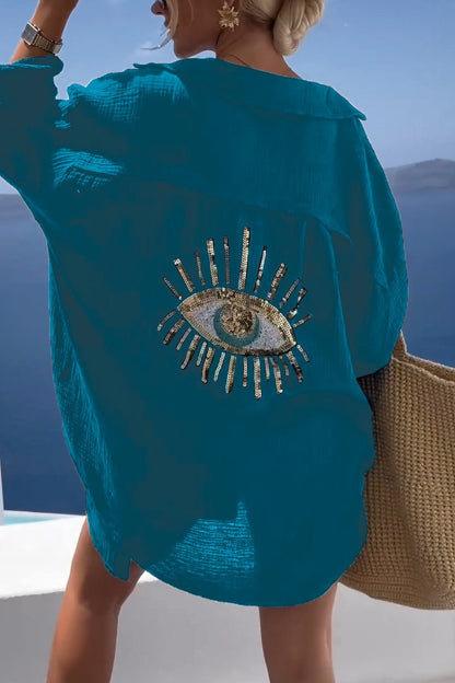 Blusa Mujer Estampado Ojos