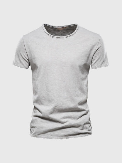 Camisa Algodón Clásica Cuello Redondo
