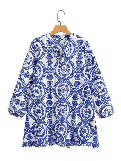 Vestido Floreado Suelto Primavera