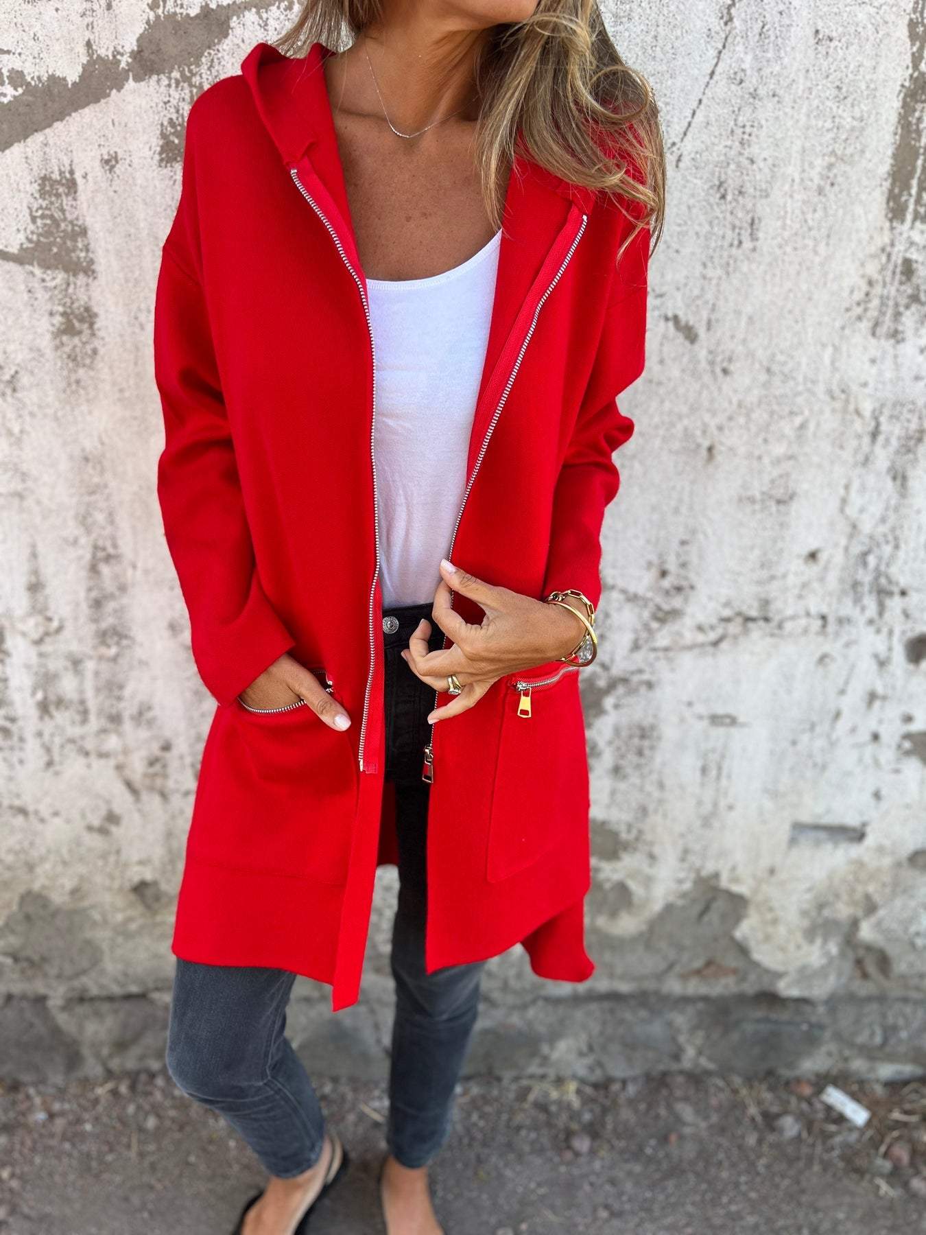 Chaquetón Cremallera Manga Larga Abriego