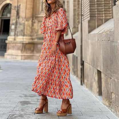 Vestido Maxi Florales Cómodo