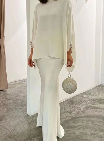Vestido Estampado Cuentas Chic