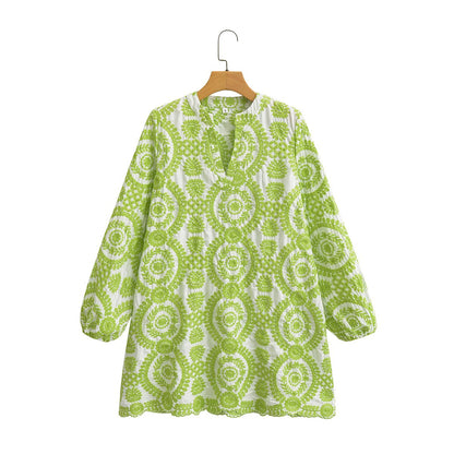 Vestido Floreado Suelto Primavera