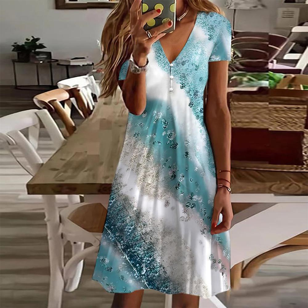 Vestido Azul Verano Ligero - Vestiria