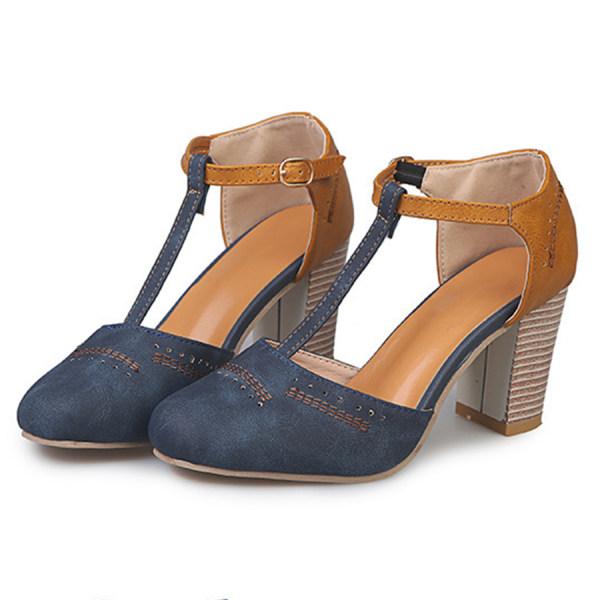 Sandalias cómodas con tacón bajo y estilo chic - Vestiria