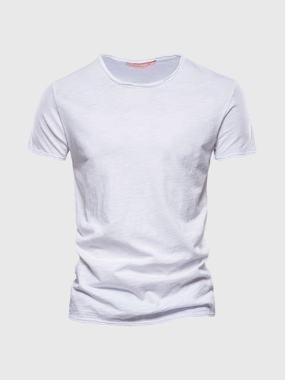 Camisa Algodón Clásica Cuello Redondo