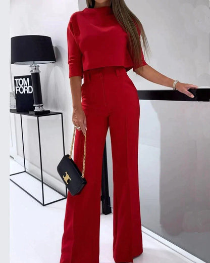 Conjunto de Dos Piezas Liso y Elegante - Vestiria