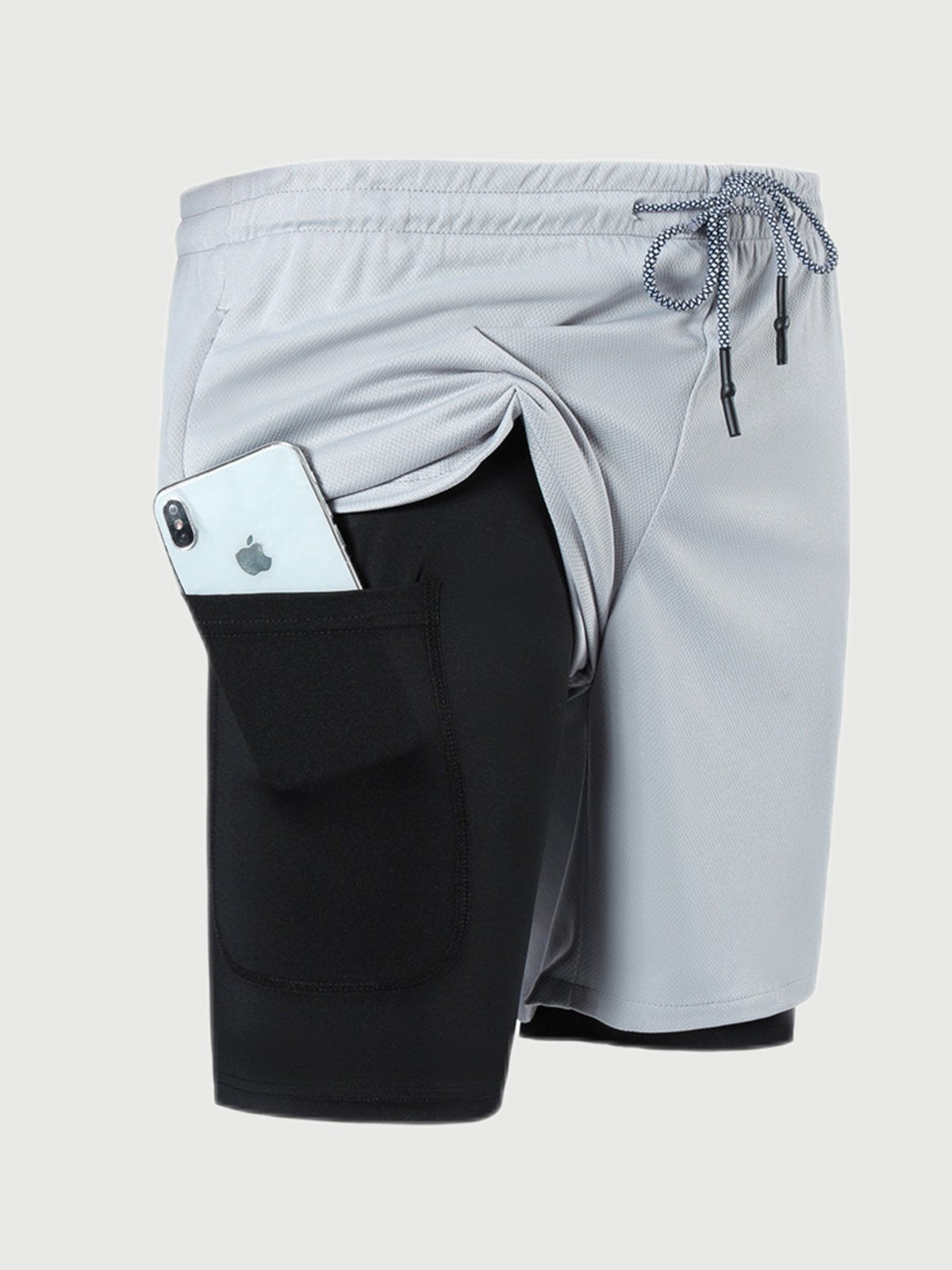 Shorts Deportivos Ligeros 2 en 1 con Forro Interior