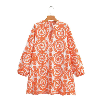 Vestido Floreado Suelto Primavera