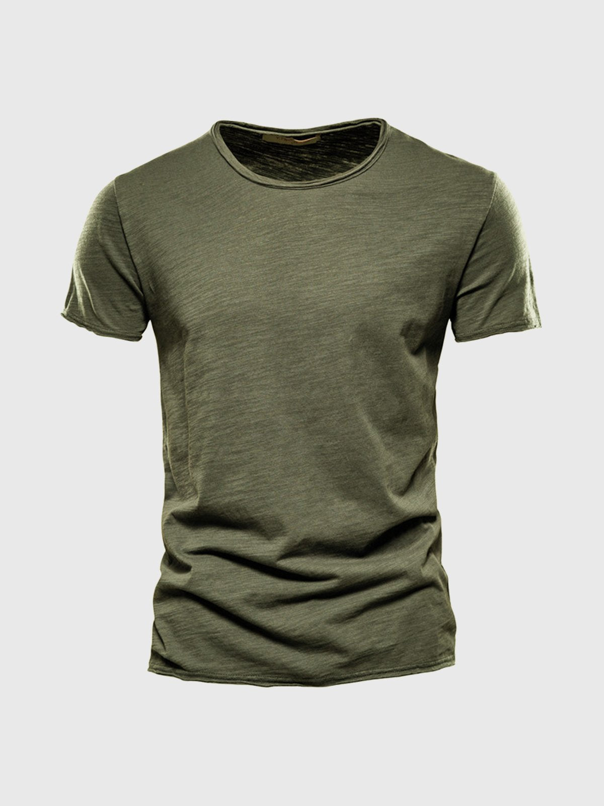 Camisa Algodón Clásica Cuello Redondo