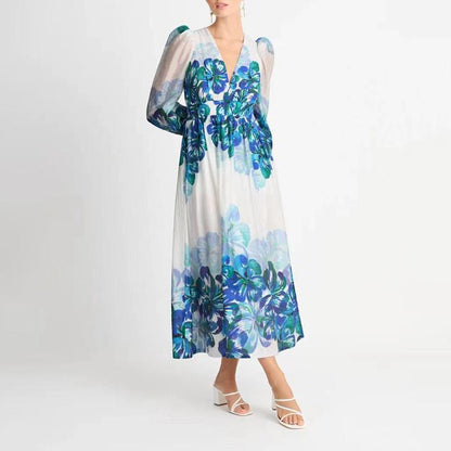 Vestido Floreado Mujer Estilo Boho