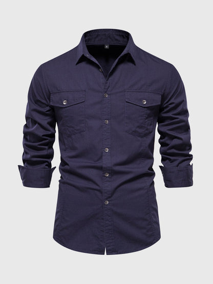 Camisa Militar Manga Larga
