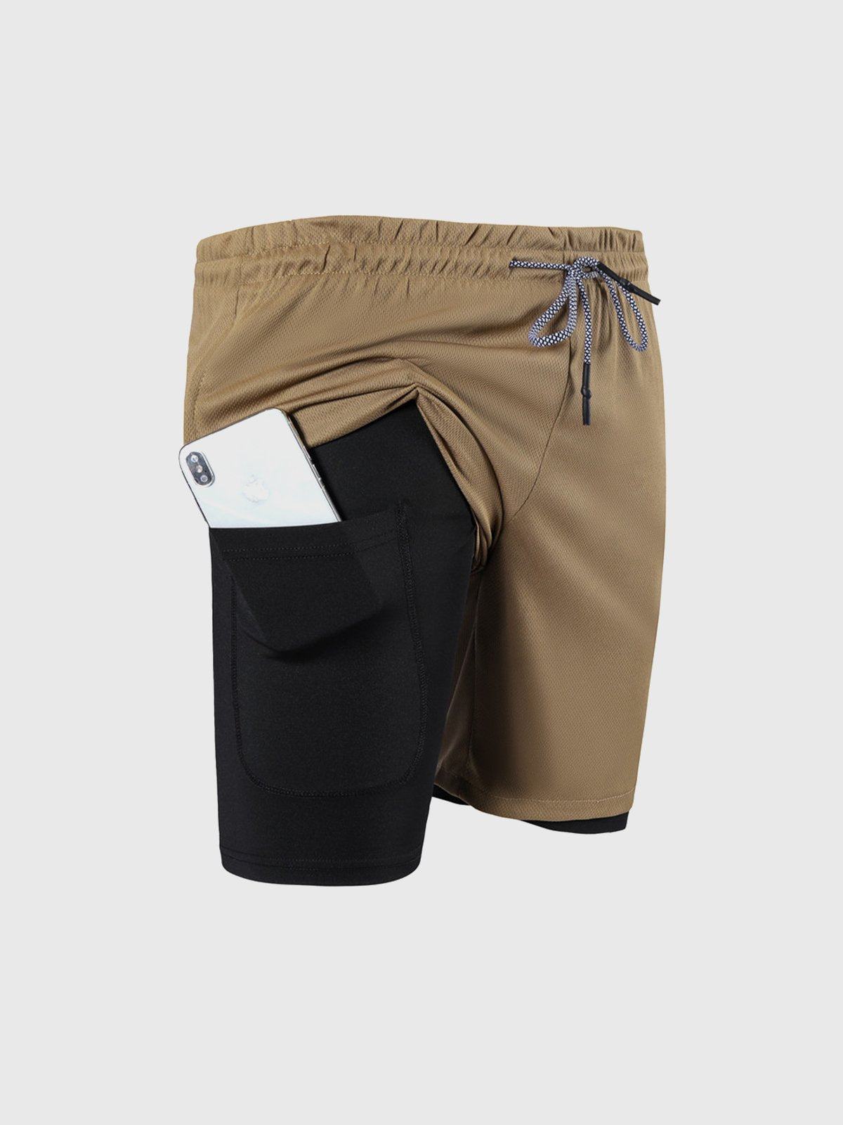 Shorts Deportivos Ligeros 2 en 1 con Forro Interior