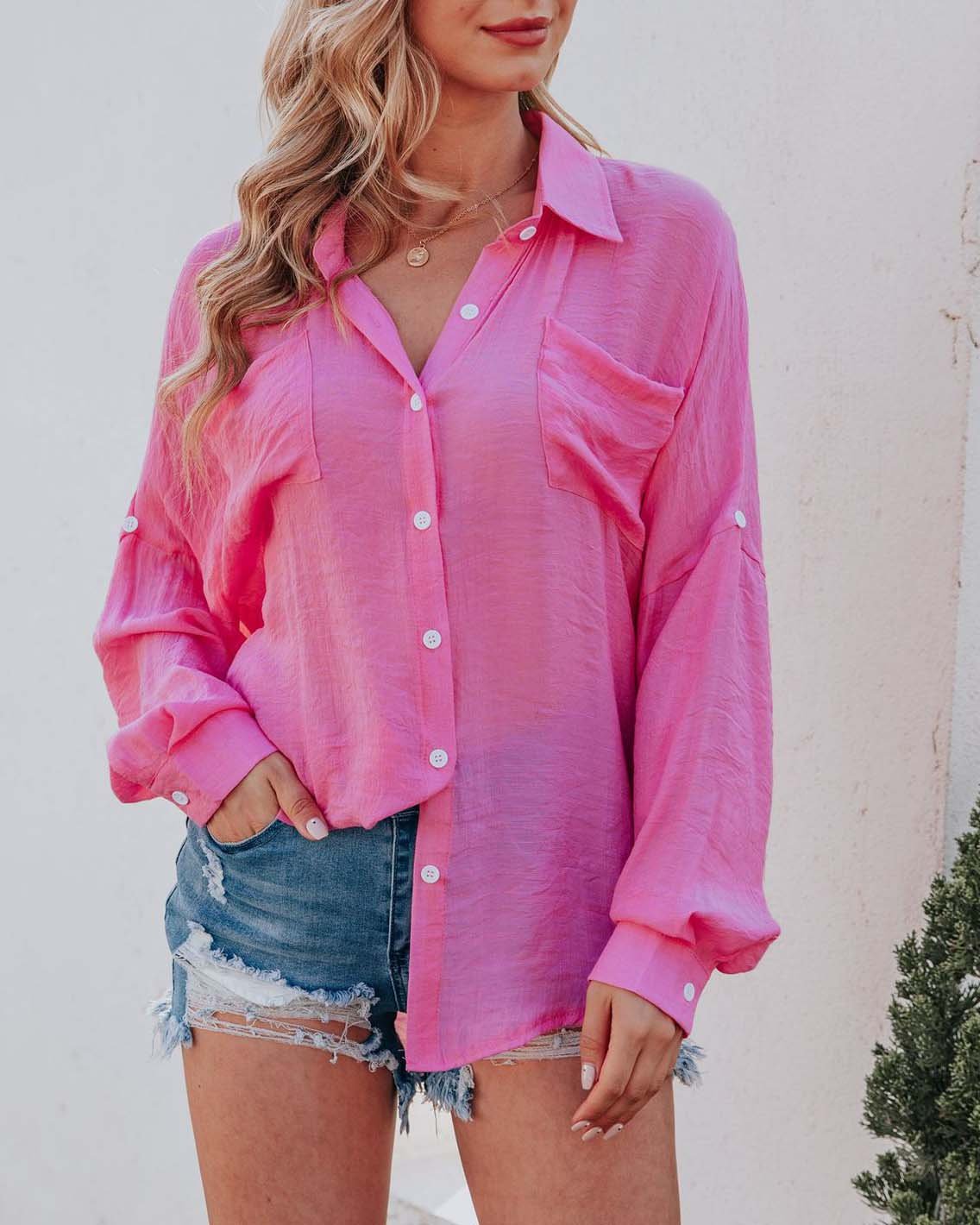 Blusa Ligera de Verano Colores Brillantes
