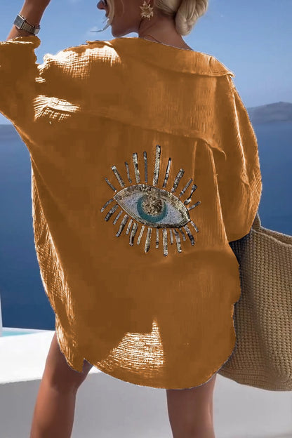 Blusa Mujer Estampado Ojos