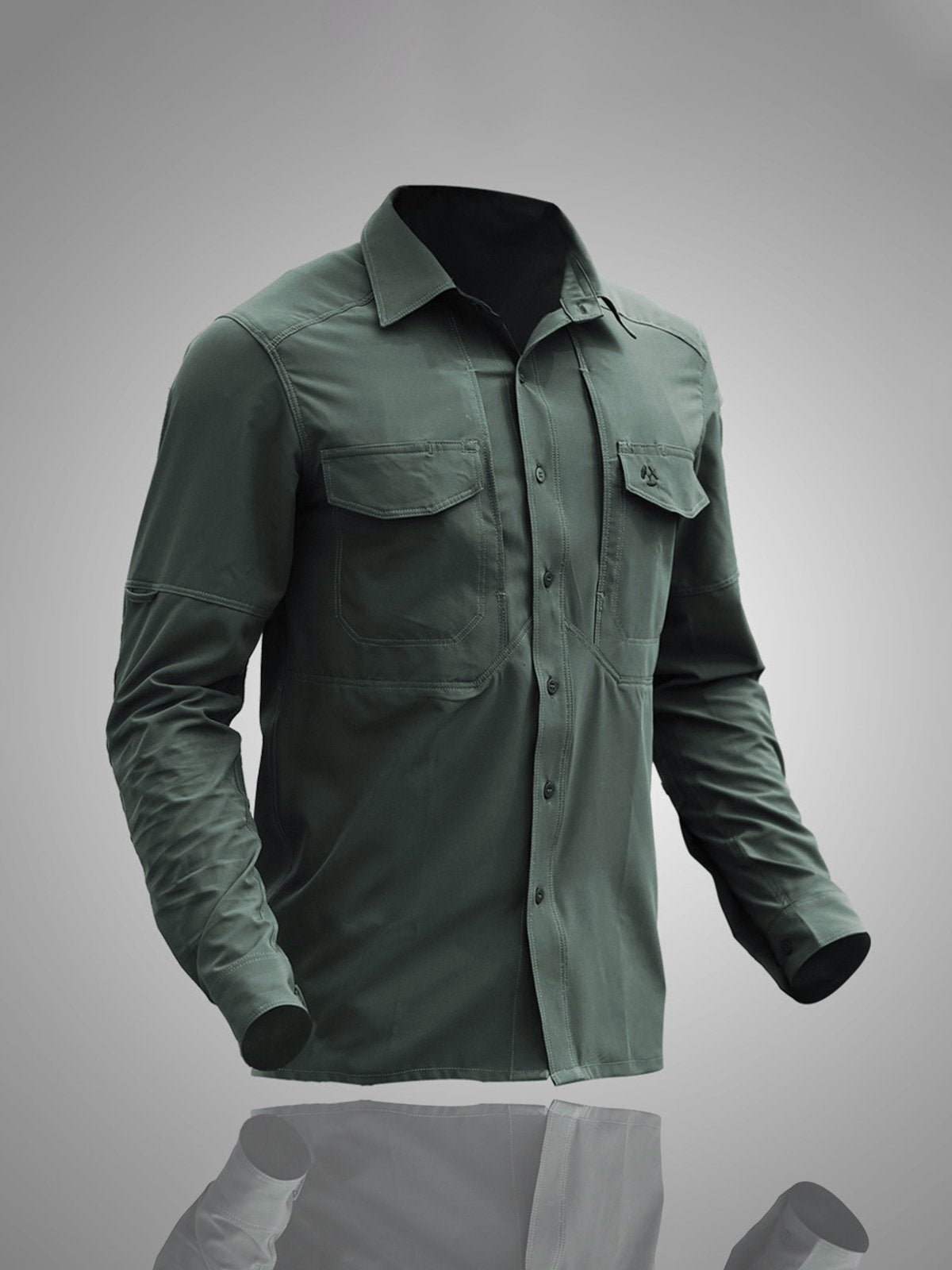 Camisa Deportiva Hombre Secado Rápido 5 Bolsillos