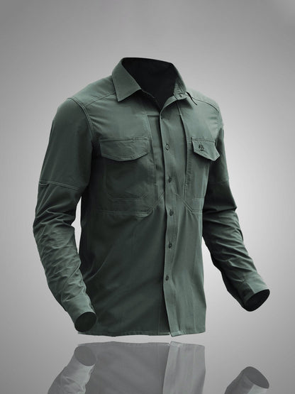 Camisa Deportiva Hombre Secado Rápido 5 Bolsillos