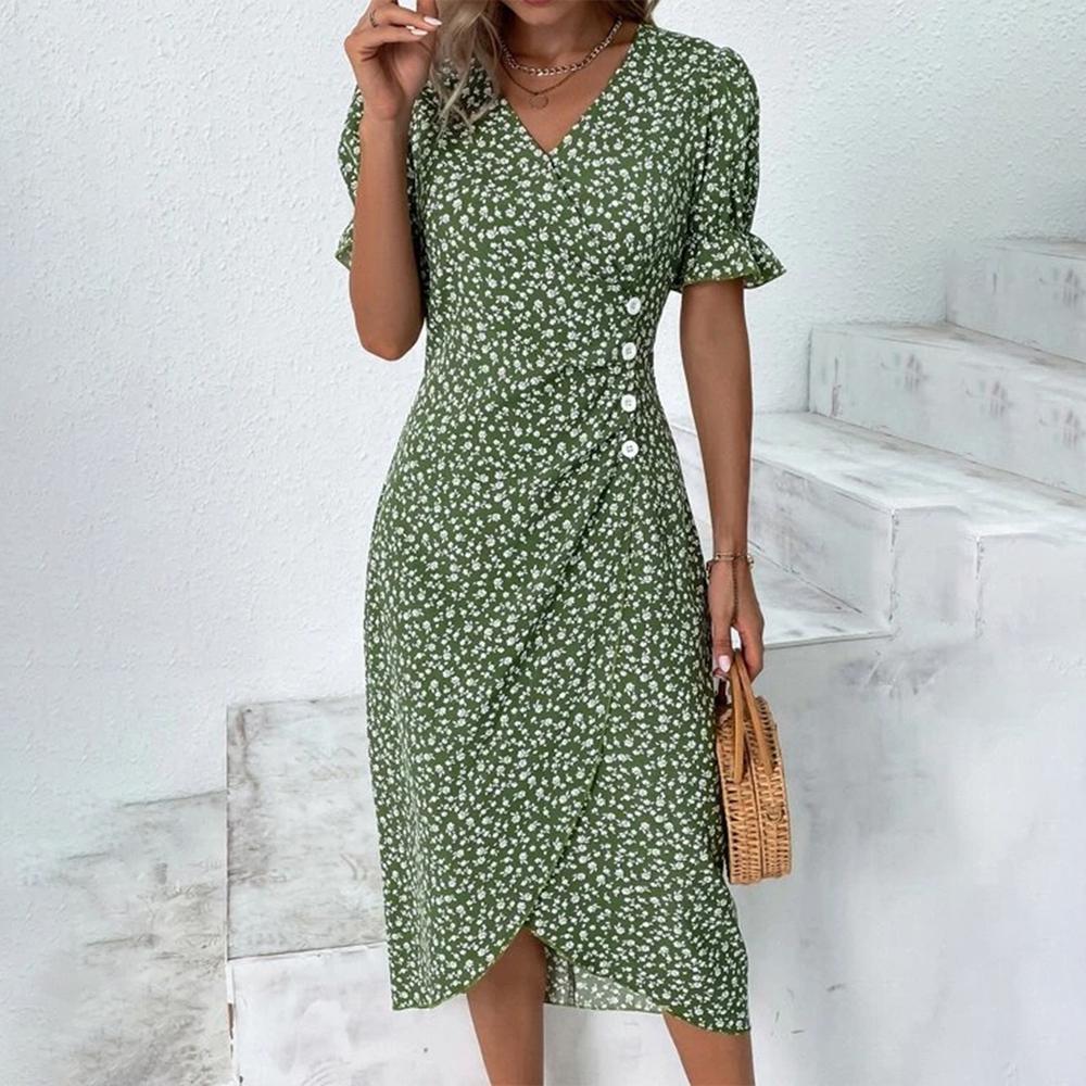 Vestido Midi Floral Verano Fresco