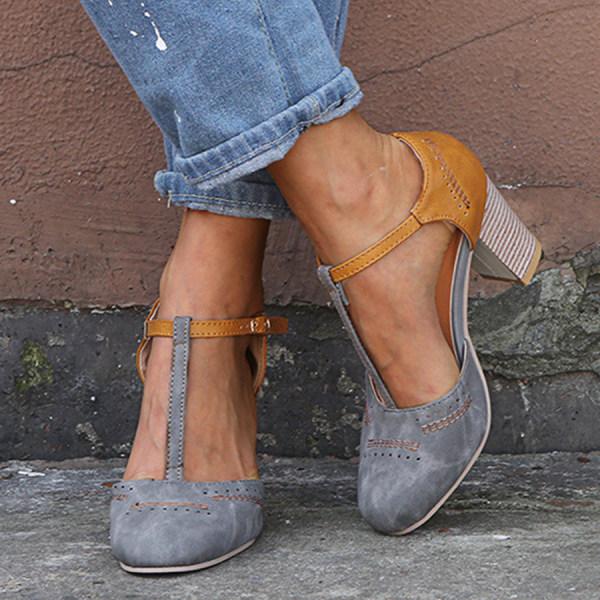 Zapatos de tacón cómodos con suela ortopédica