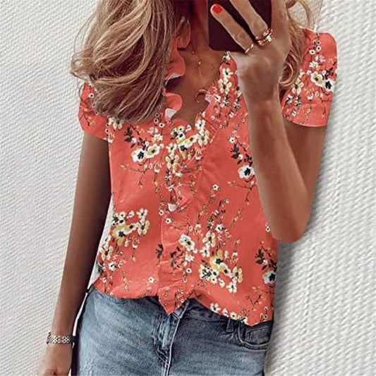 Blusa Mujer Elegante Floral - Vestiria
