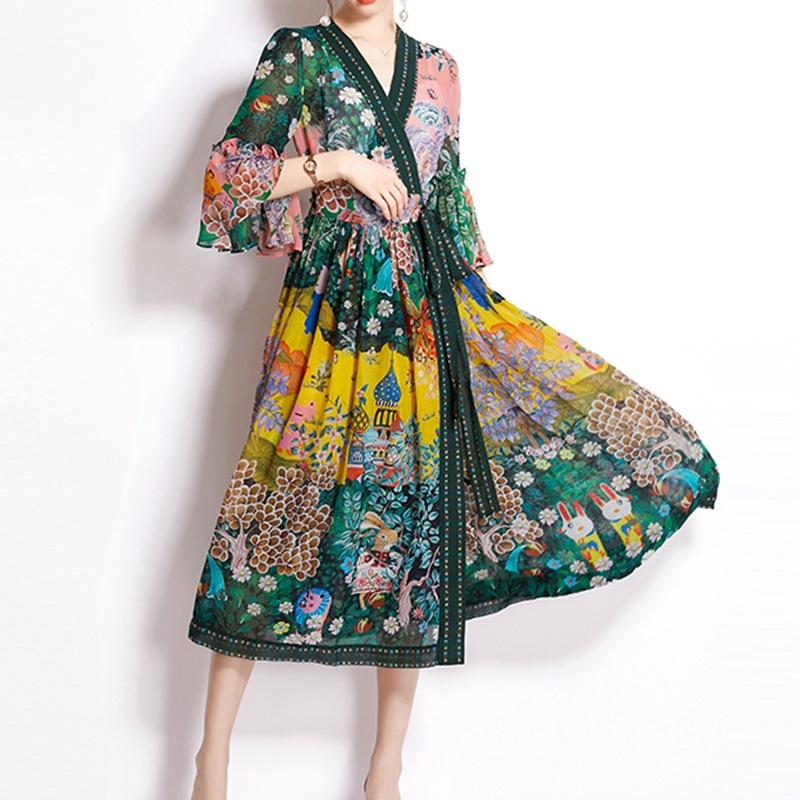 Vestido Boho de Encaje Floral - Vestiria