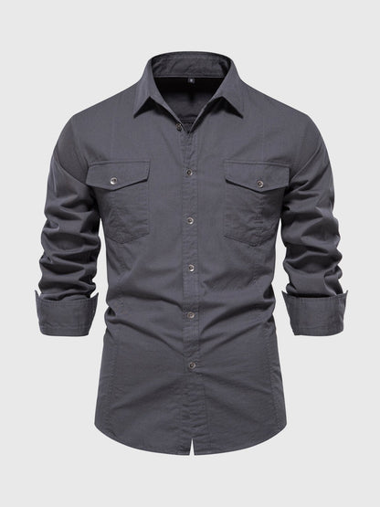 Camisa Militar Manga Larga