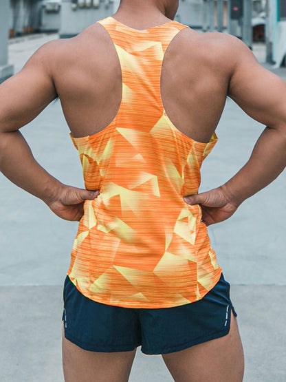 Camiseta Deportiva Estampada Sin Costuras - Vestiria