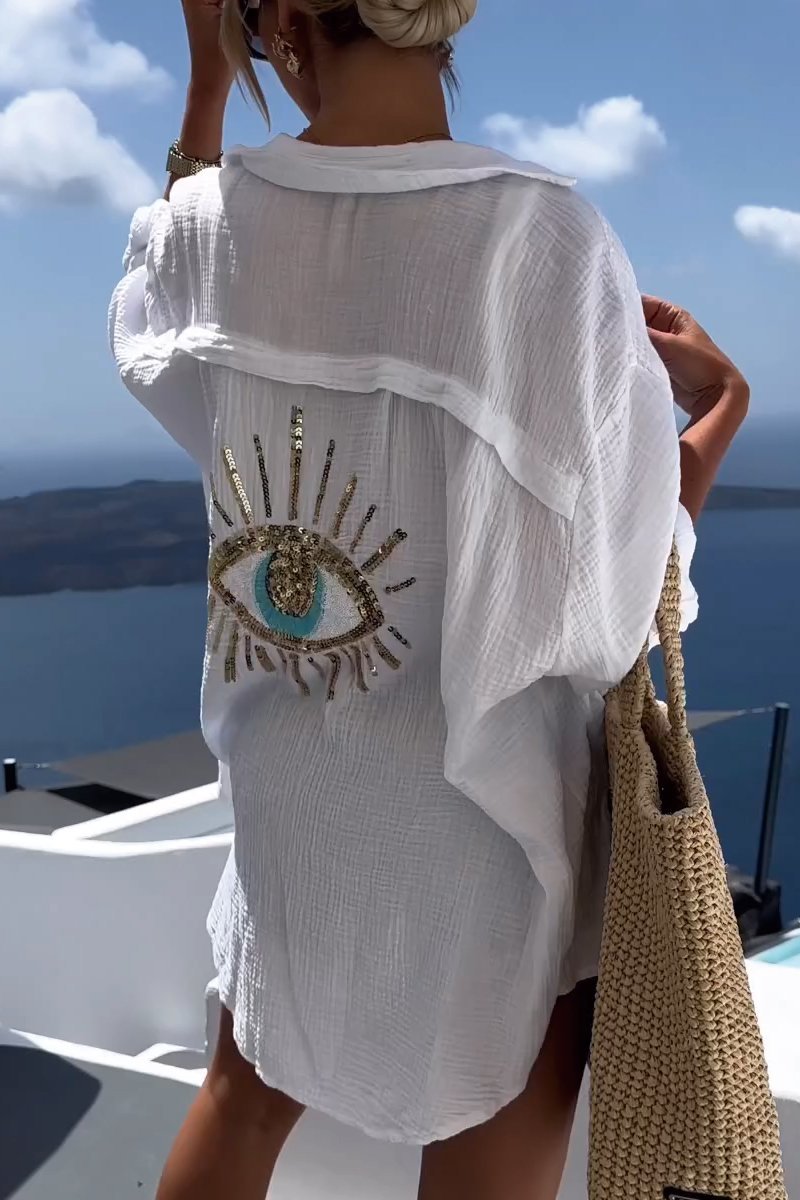 Blusa Mujer Estampado Ojos