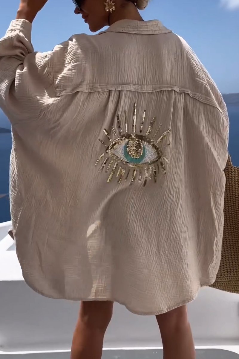 Blusa Mujer Estampado Ojos