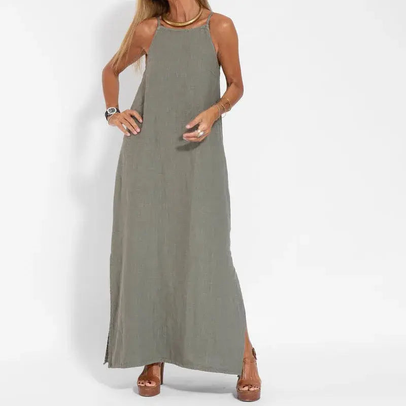 Vestido Fiesta Halter Elegante