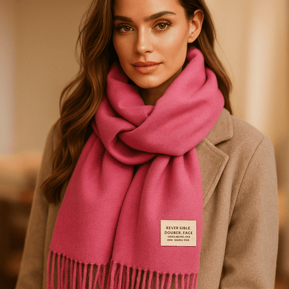 Bufanda de Pashmina Suave Reversible Mujer