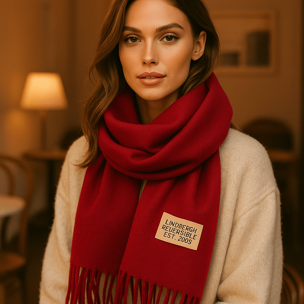 Bufanda de Pashmina Suave Reversible Mujer