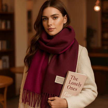 Bufanda de Pashmina Suave Reversible Mujer